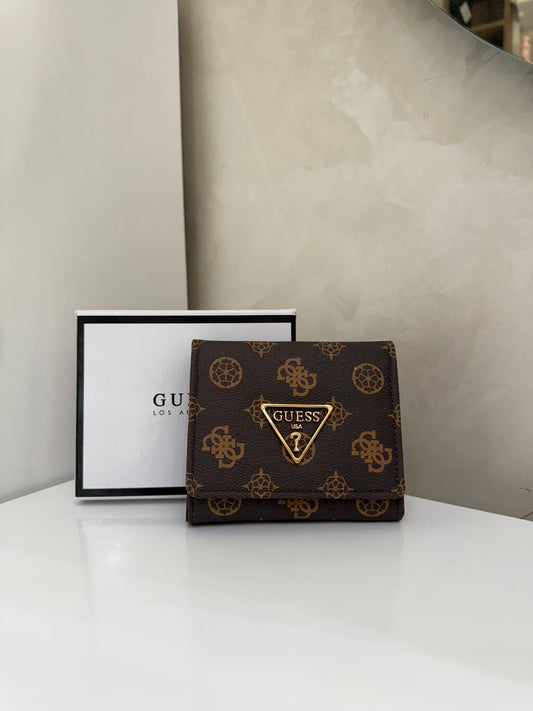 Porte-monnaie GUESS Monogramme Marron