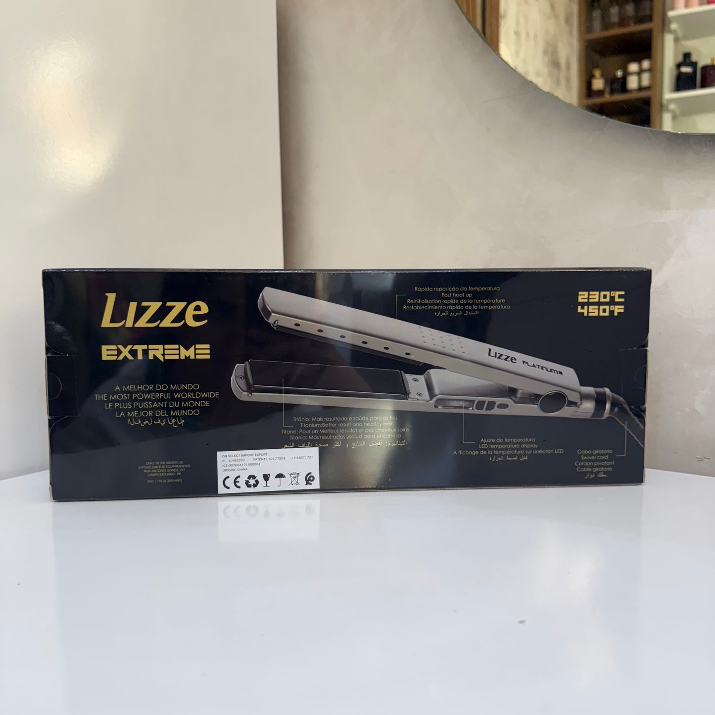 plaque LIZZE platinum original