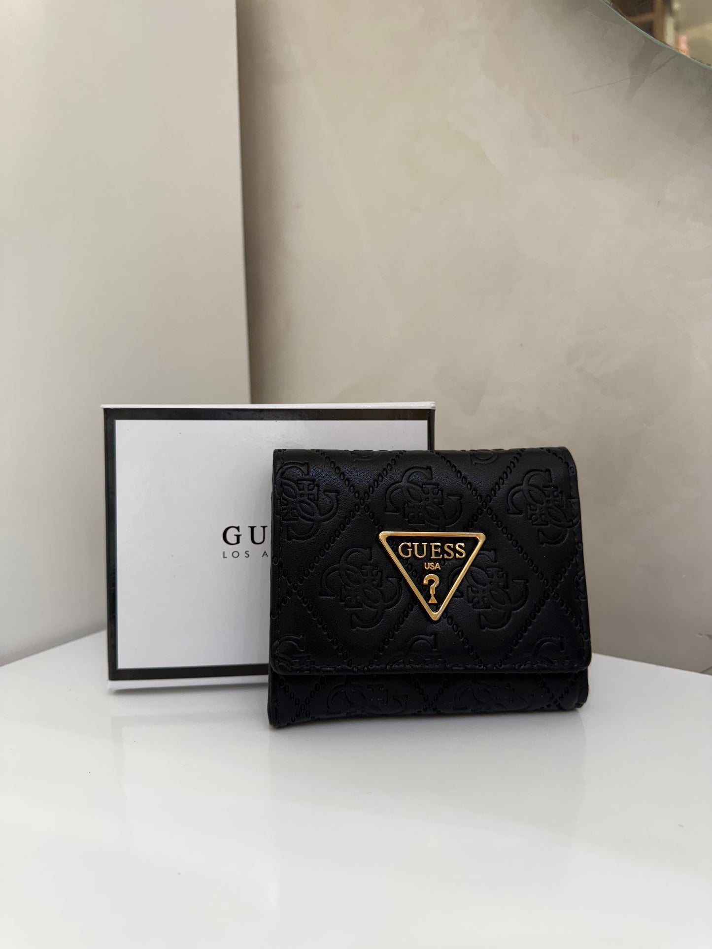 Porte-monnaie GUESS Monogramme Noir