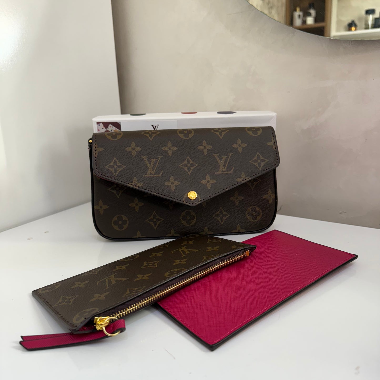 Sac LOUIS VUITTON Monogramme Marron + Porte-monnaie