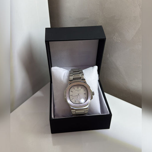 Montre Patek Philippe Nautilus tableau Blanc - Homme