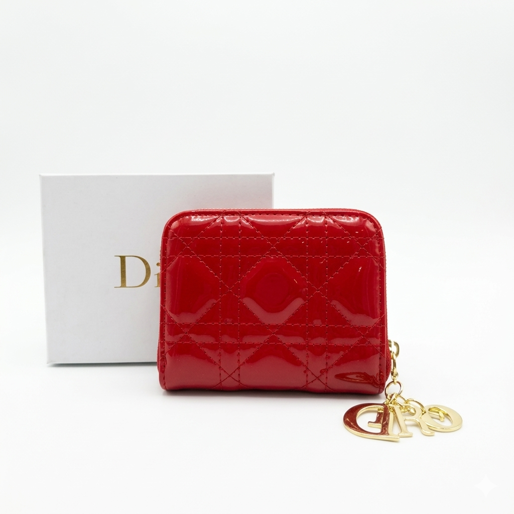 Porte-monnaie DIOR Rouge