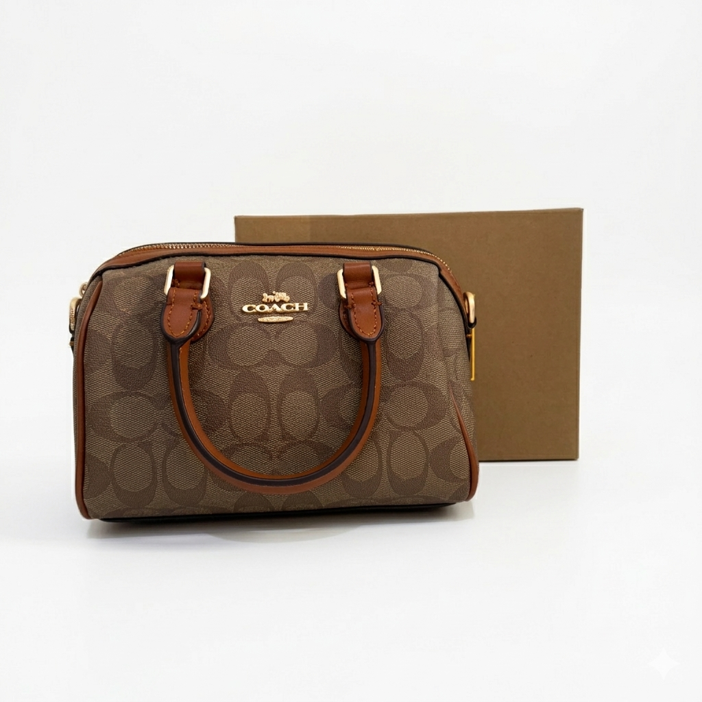 Sac COACH Monogramme Marron