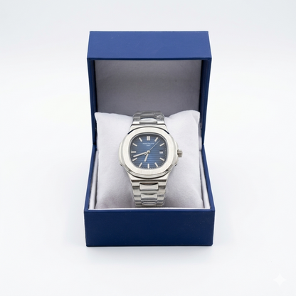 Montre Patek Philippe Nautilus tableau Bleu - Homme