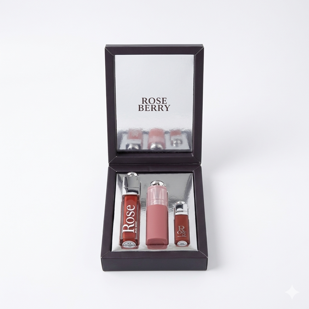 Pack lipstick rose Berry