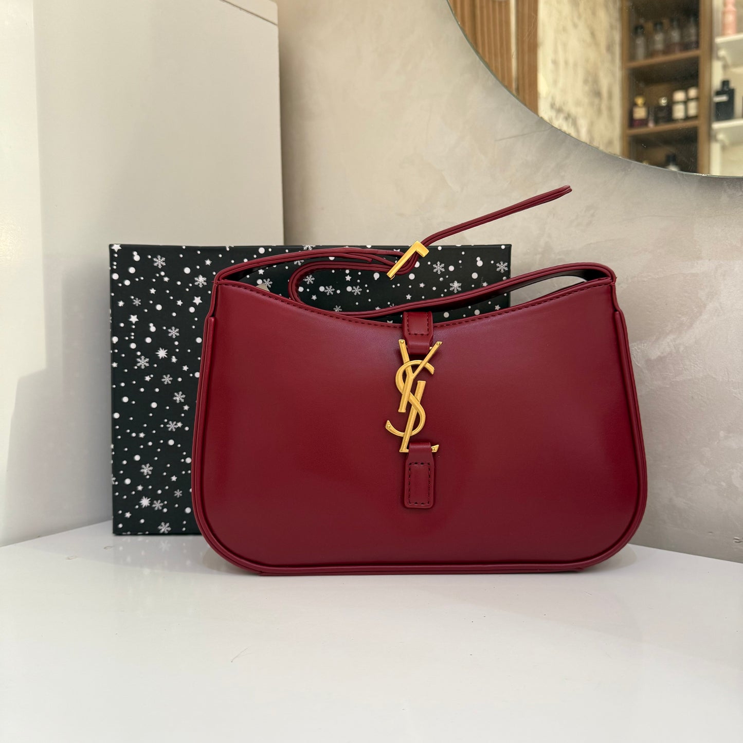 Sac SAINT LAURANT Rouge foncé