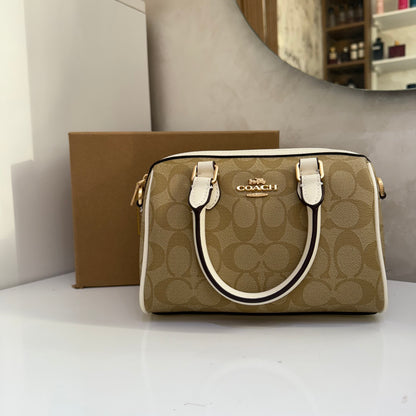 Sac COACH Monogramme Beige