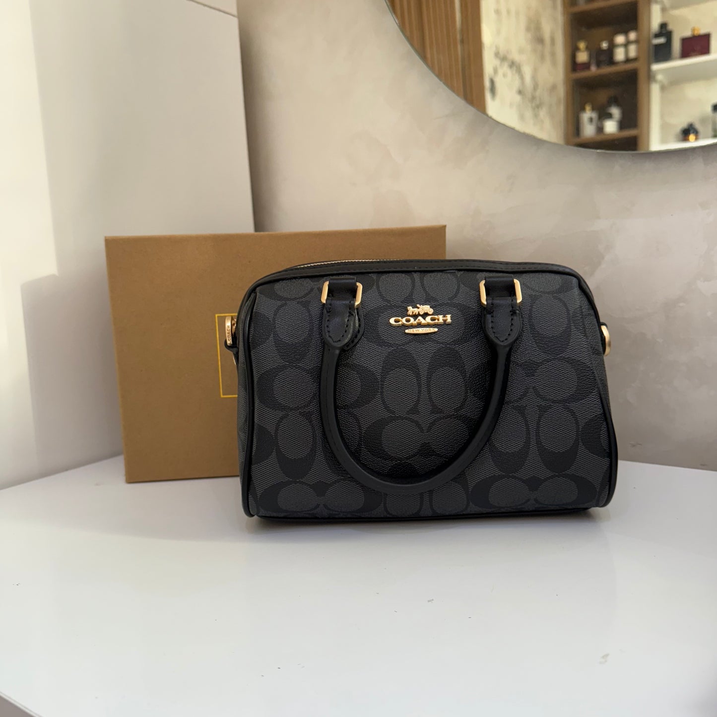 Sac COACH Monogramme Noir